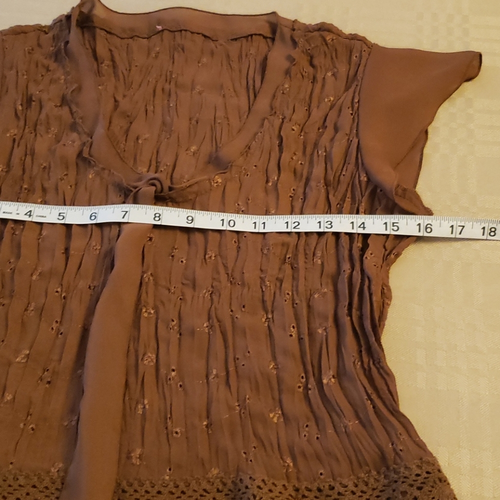 Brown blouse (0390) 💥 - Picture 5 of 7